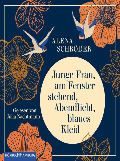 Title details for Junge Frau, am Fenster stehend, Abendlicht, blaues Kleid by Alena Schröder - Wait list